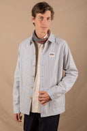 BLUE STRIPES PATCH WORKER JACKET