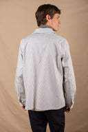 BLUE STRIPES PATCH WORKER JACKET