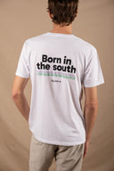 WHITE BORN IN THE SOUTH T-SHIRT