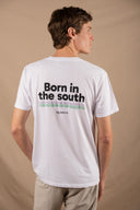 WHITE BORN IN THE SOUTH T-SHIRT