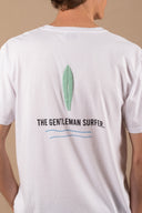 WHITE/MINT GREEN THE GENT T-SHIRT