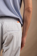 LIGHT BLUE SEERSUCKER JOGGER LONG