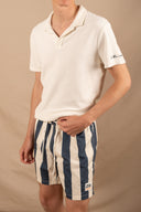 OFFWHITE/NAVY STRIPES SAM BEACH