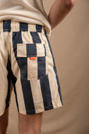 OFFWHITE/NAVY STRIPES SAM BEACH