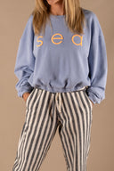 LIGHT BLUE SEA FEM SWEATSHIRT