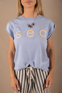 LIGHT BLUE SEA SOLEIL T-SHIRT