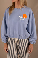 LIGHT BLUE PLAYA CHICA FEM SWEATSHIRT