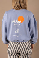 LIGHT BLUE PLAYA CHICA FEM SWEATSHIRT