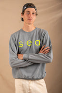 LIGHT GREY/YELLOW SEA SWEATSHIRT