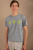 LIGHT GREY/YELLOW SEA T-SHIRT