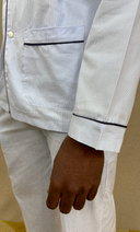 LIGHT BLUE STRIPES MONSIEUR NIGHT SUIT