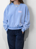 TWILIGHT BLUE BONJOUR MADEMOISELLE FEM SWEATSHIRT