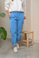 TWILIGHT BLUE CORDUROY FEM JOGGER LONG