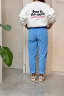 TWILIGHT BLUE CORDUROY FEM JOGGER LONG