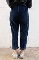 NAVY CORDUROY FEM JOGGER LONG