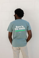 SAGE GREEN BORN IN THE SOUTH T-SHIRT