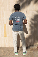 WASHED NAVY HOTEL DE LA MER T-SHIRT