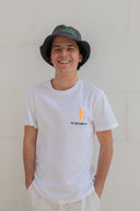 WHITE ORANGE THE GENT T-SHIRT