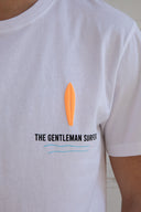 WHITE ORANGE THE GENT T-SHIRT