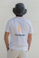 WHITE ORANGE THE GENT T-SHIRT