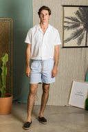 LIGHT BLUE STRIPES SAM BEACH